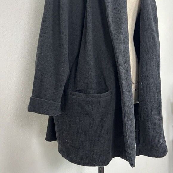 New Look Curve Women's Open Front Textured Black Cardigan/Blazer Plus Size 16 - Picture 2 of 11